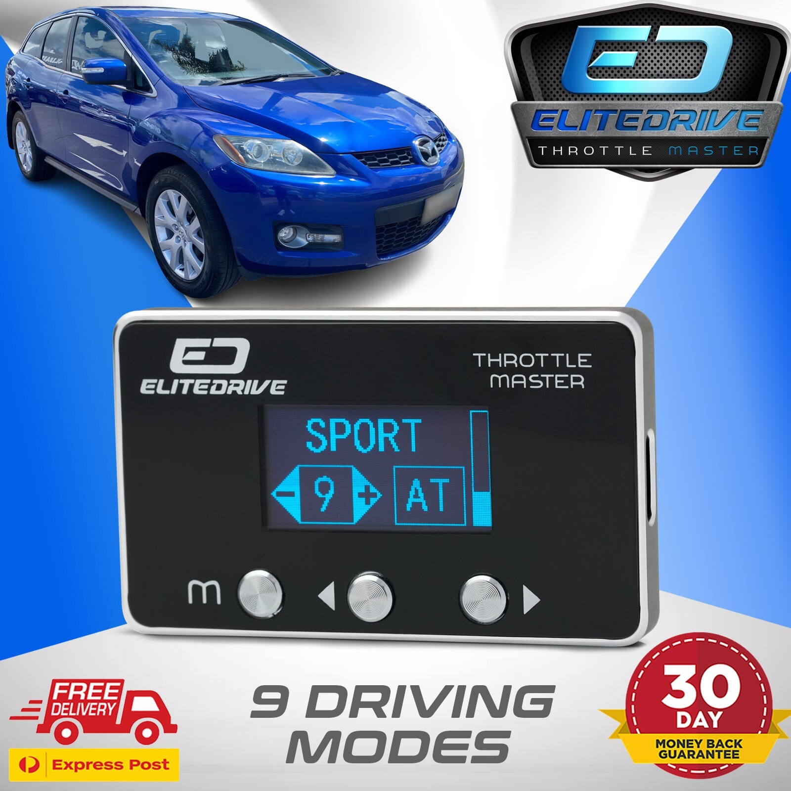 EliteDrive Throttle Controller fits Mazda CX-7 2006 - 2012 - 9 Modes CX7