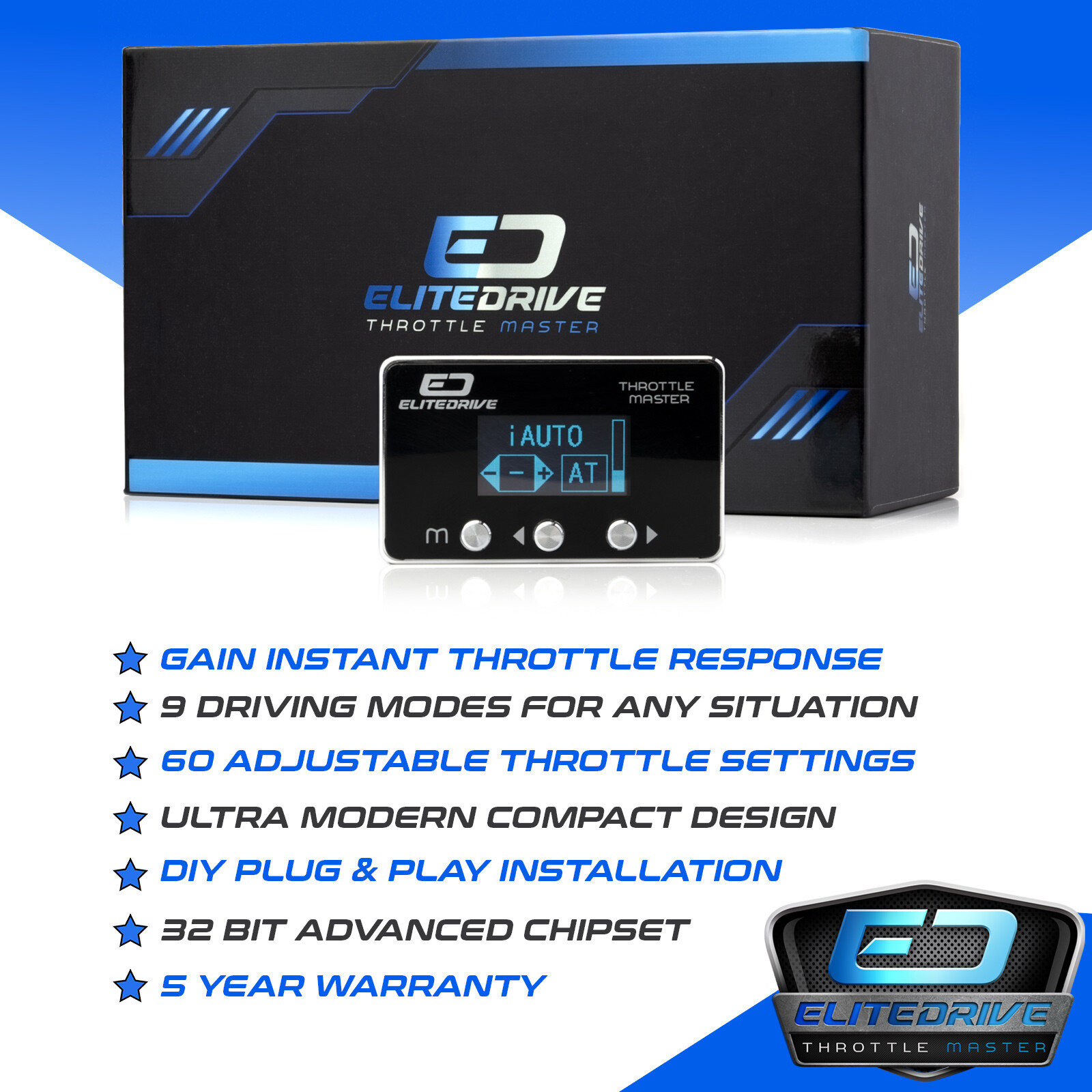 EliteDrive Throttle Controller for Mitsubishi Triton MR 2018 - 2024 + GLX PLUS - Image 2