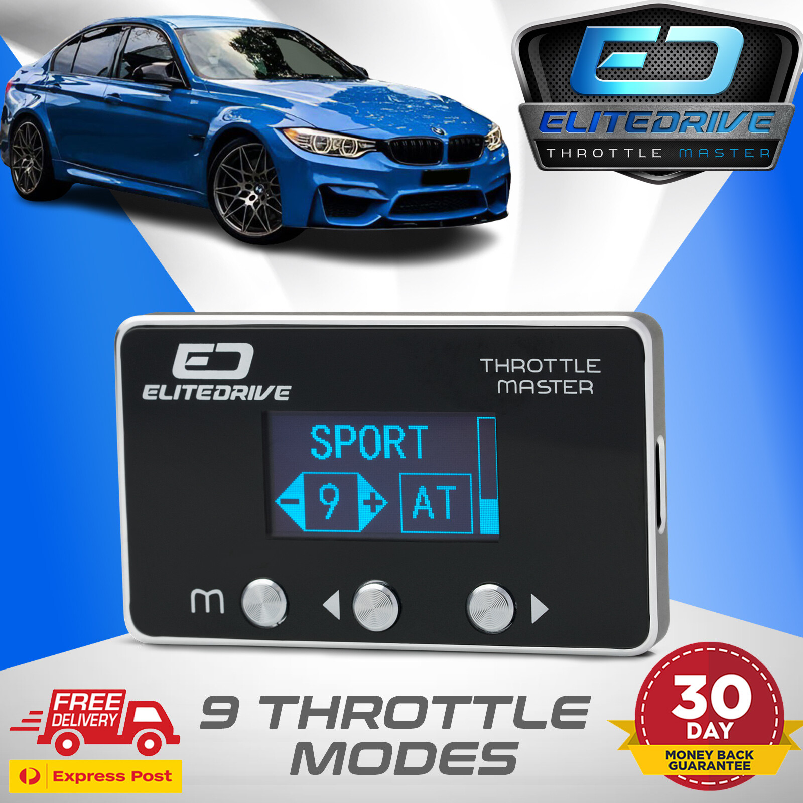 EliteDrive Throttle Controller Fits BMW M2 M3 M4 2000 - 2022 - 9 Modes